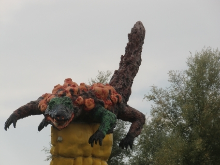 Venlo : Havenkade, Skulptur im alten Stadthafen von Venlo